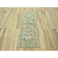2'7"x6'2" Brown Oushak with Exposed Warps Oxidized Wool Hand Knotted Runner Rug
