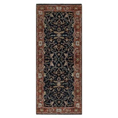 2
7 "x6
2" Mitternachtsblau Antiquiert Heriz Re-Creation Handgeknüpft Wolle Läufer Teppich