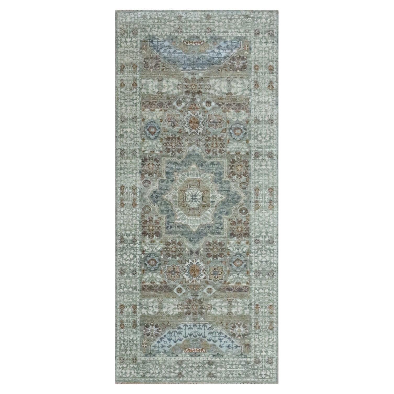 2
7 "x6
3" Greene 
Greene 
Greene Mamluke Design in pura lana annodata a mano