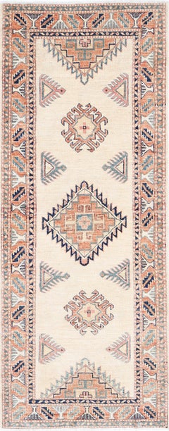 2.7x7 ft Handmade Runner Rug for Corridor. Tribal Kitchen Rug. Stair Rug