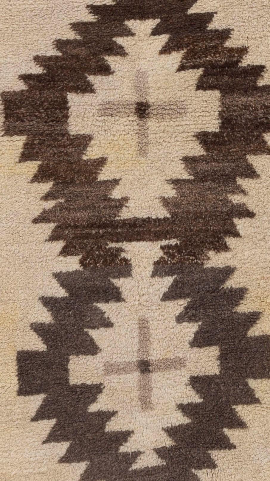 Hand-Knotted 2.7x7.3 ft Vintage Tulu Runner Rug. 100% Natural Wool. Custom Options Available
