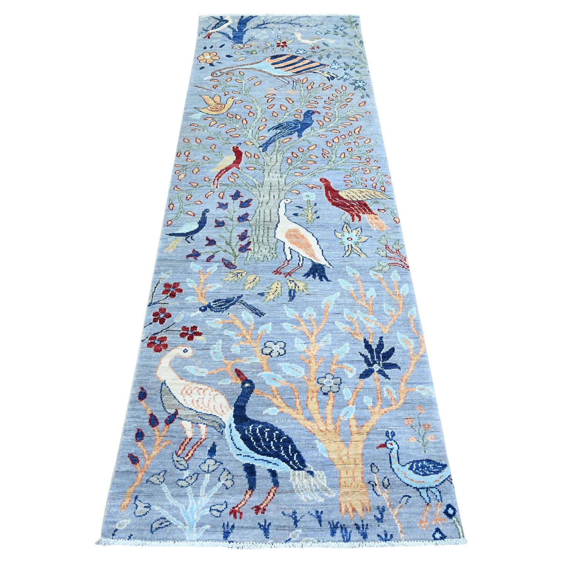 2
7 "x7
8" Oxford Gray Afghan Peshawar Wolle Hand geknüpft Läufer Orientteppich