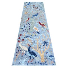 2
7 "x7
8" Oxford Gray Afghan Peshawar Wolle Hand geknüpft Läufer Orientteppich