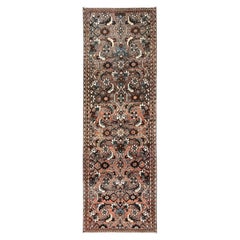 2'7 "x8'2" Braun Vintage Persisch Bakhtiar Hand geknüpft Wolle Läufer Orientteppich