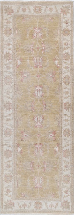 2.7x8.2 ft Handknotted Runner Rug for Corridor. Wool Rug for Kitchen. Stair Rug