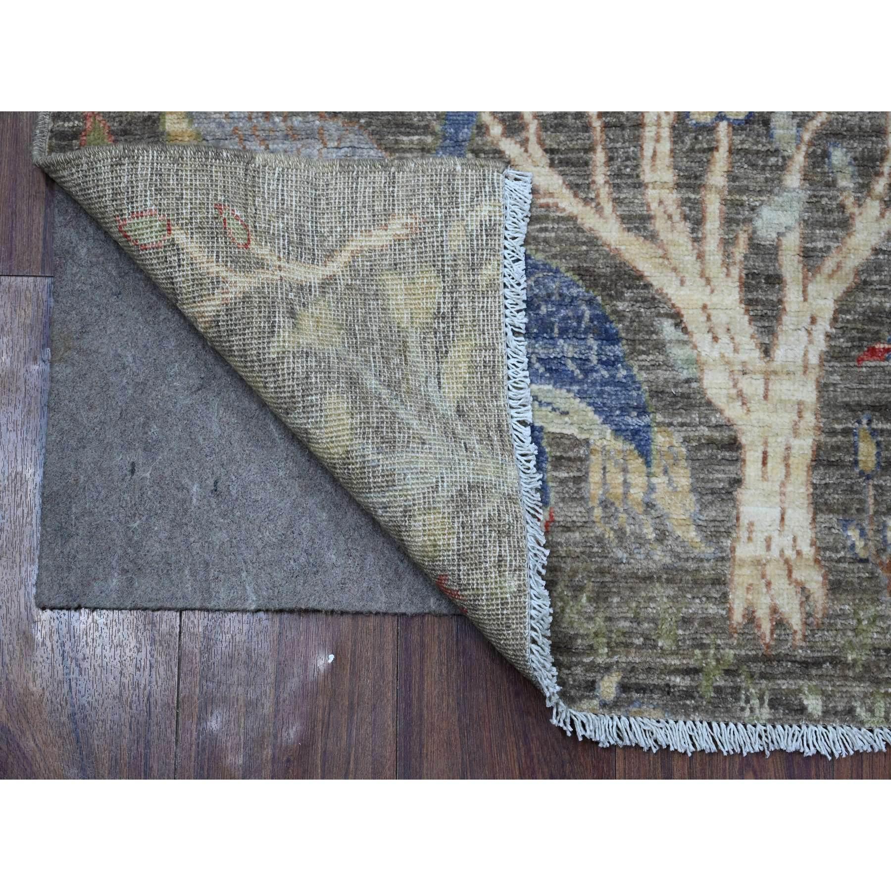 This is a truly genuine one-of-a-kind Afghan Peshawar with Birds of Paradise Design, Hand Knotted, Pure Wool, Oriental Rug. It has been Knotted for months and months in the centuries-old weaving craftsmanship techniques by expert artisans.
Primary
