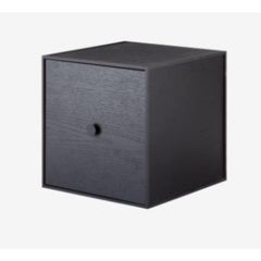 28 Black Ash Frame Box with Door by Lassen
