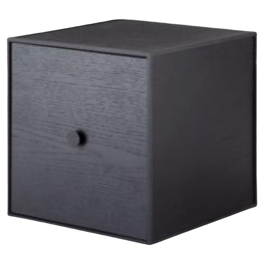 28 Black Ash Frame Box with Door by Lassen For Sale