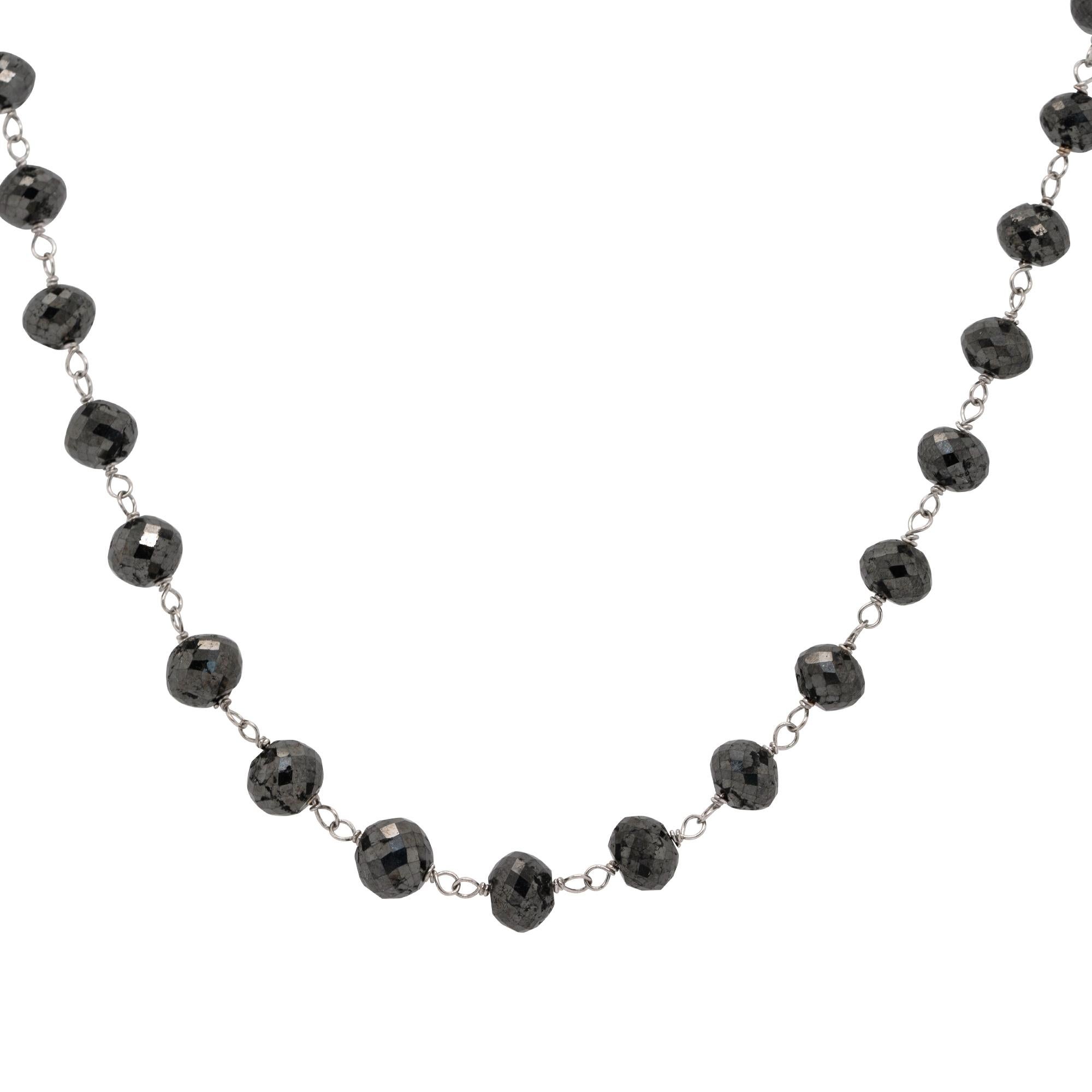 black diamond beads chain