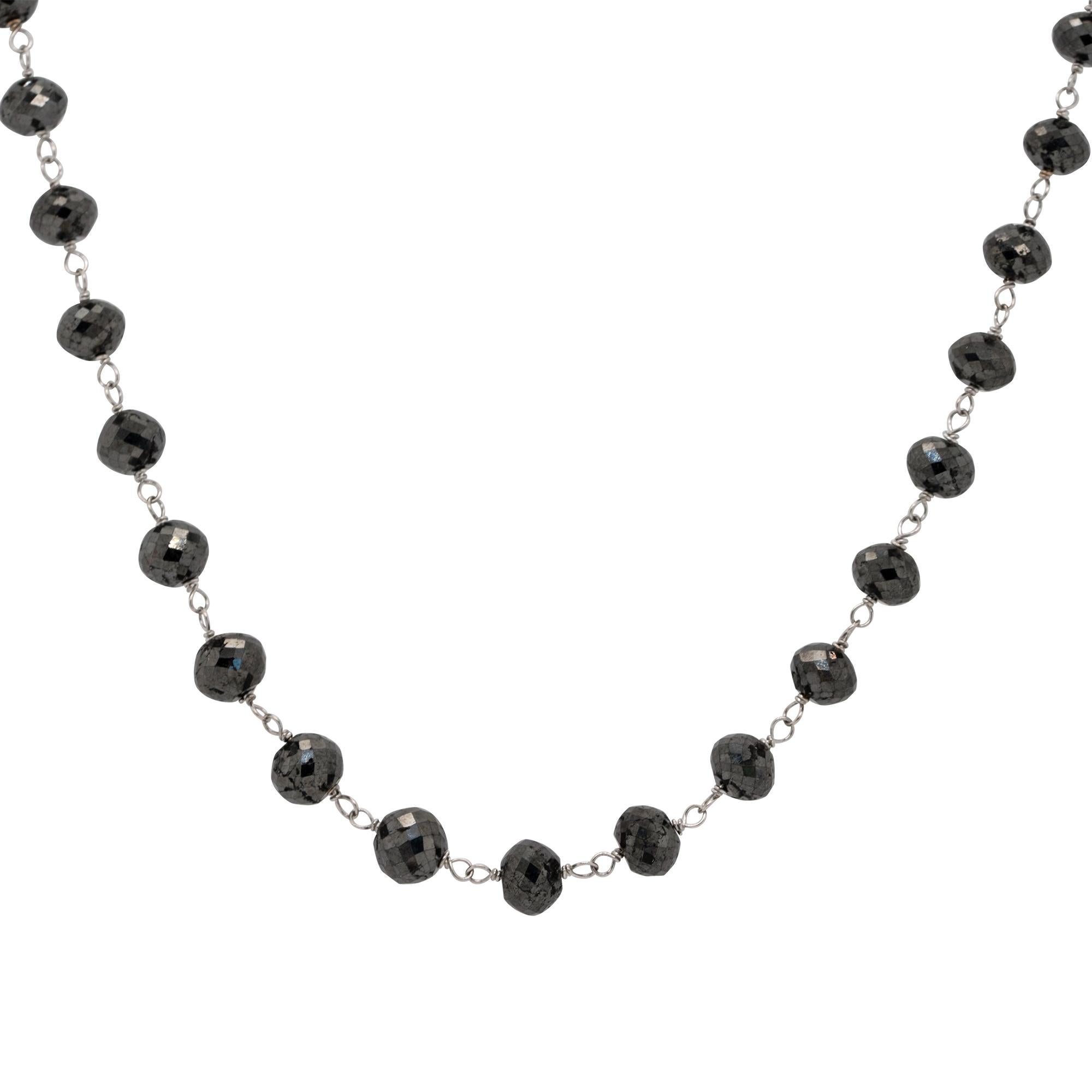black diamond necklace