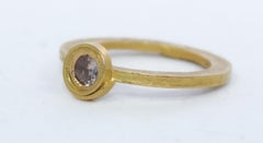 .28Ct Diamond Recycled 22Karat Gold Alternative Engagement Bridal Stackable Ring