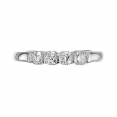 .28 Carat round Diamond Platinum Wedding Band Ring