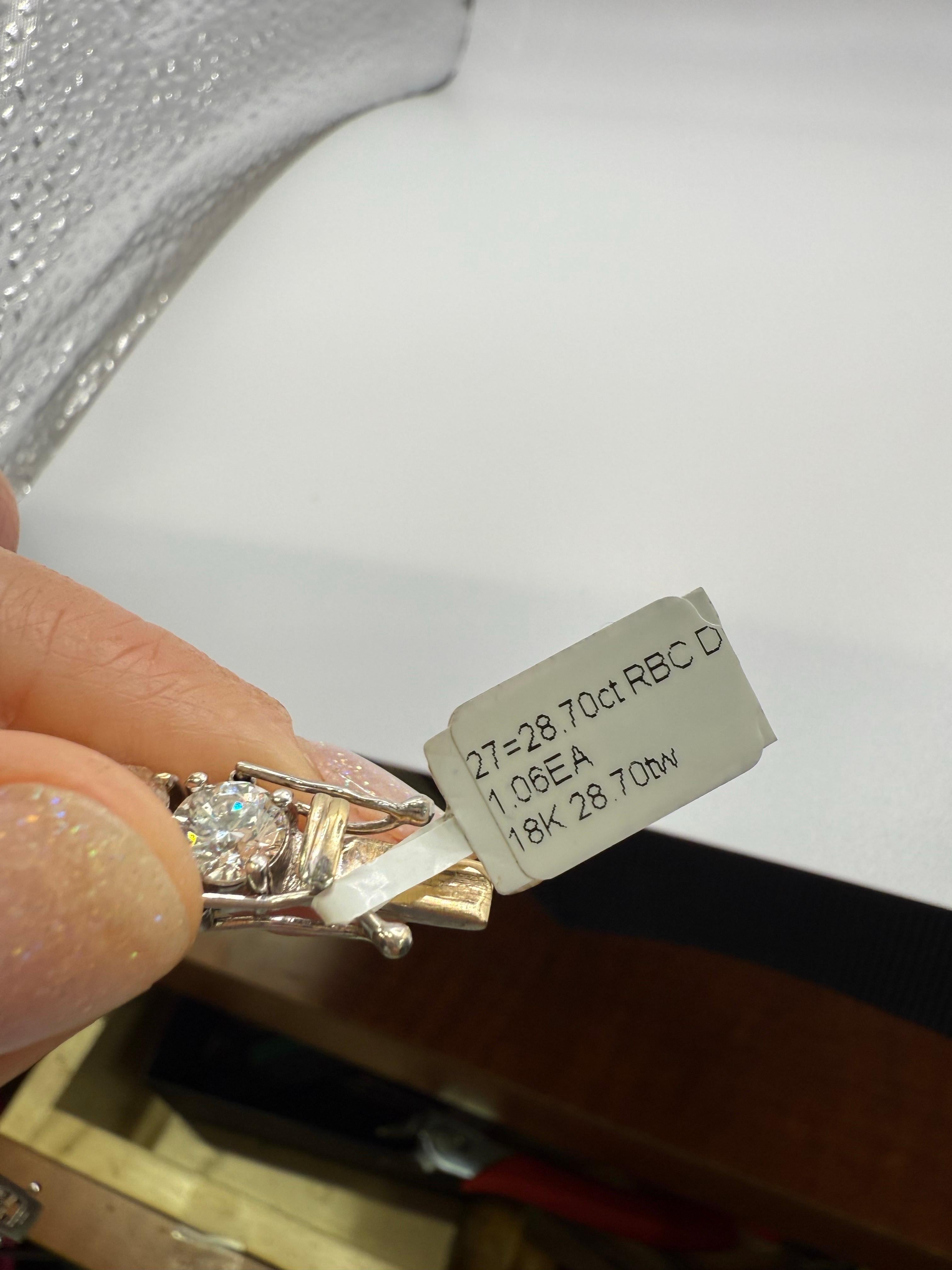 28 quilates VS tenis pulsera de diamantes 18KT en Nuevo estado para la venta en Boca Raton, FL