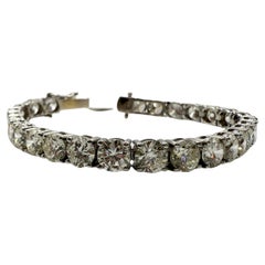 28 quilates VS tenis pulsera de diamantes 18KT