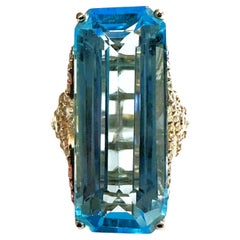 28 Ct Aqua Blue Sapphire
White Topaz Sterling Silver Baguette Statement Ring 28 Ct Aqua Blue Sapphire
White Topaz Sterling Silver Baguette Statement Ring