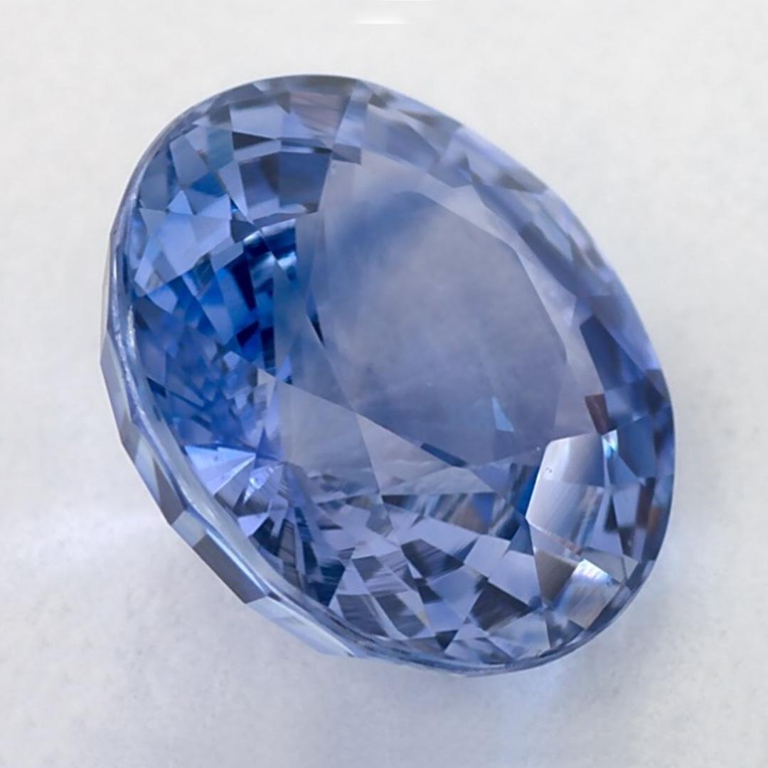 Taglio rotondo 2.8 Ct Blue Sapphire Round Loose Gemstone in vendita