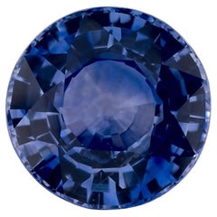 2.8 Karat Blauer runder Saphir, loser Edelstein