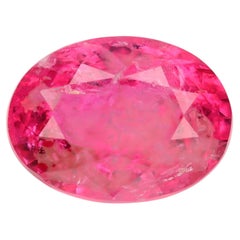 2,8 cts, Espinela ovalada Mahenge rosa vivo