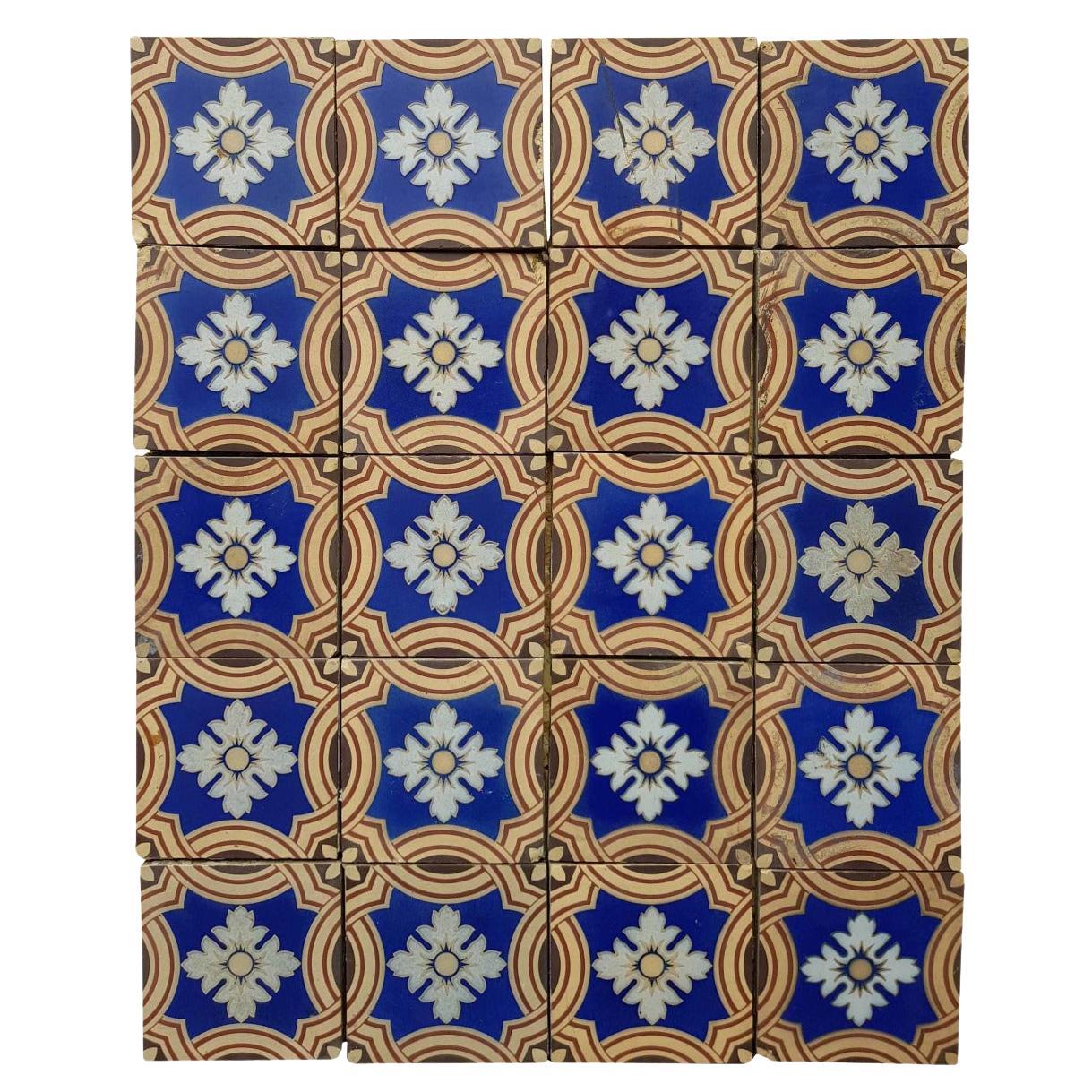 28 Minton & Co. Tiles de sol à l'encaustique