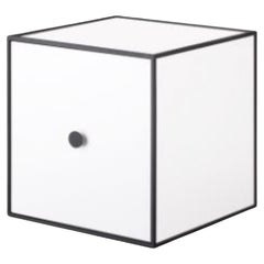 28 White Frame Box with Door by Lassen