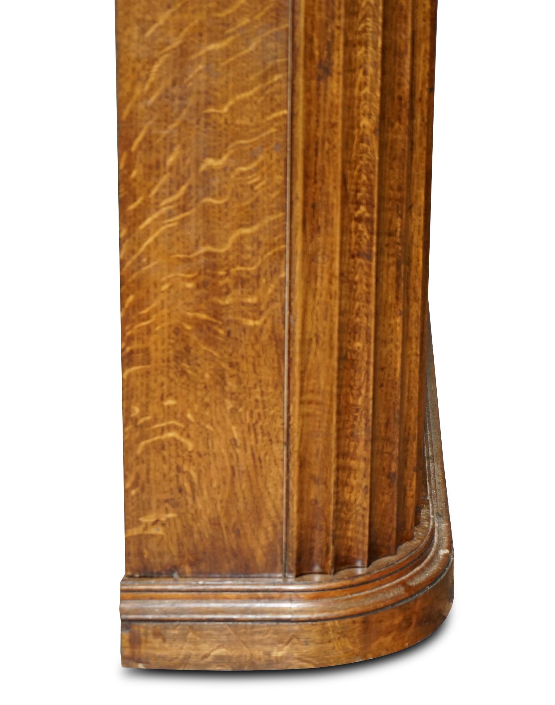 2.8 X 1.6 METER ANTIQUE SAMUEL PEPYS 1666 STYLE LIBRARY BOOKCASE PART OF SUiTE For Sale 5