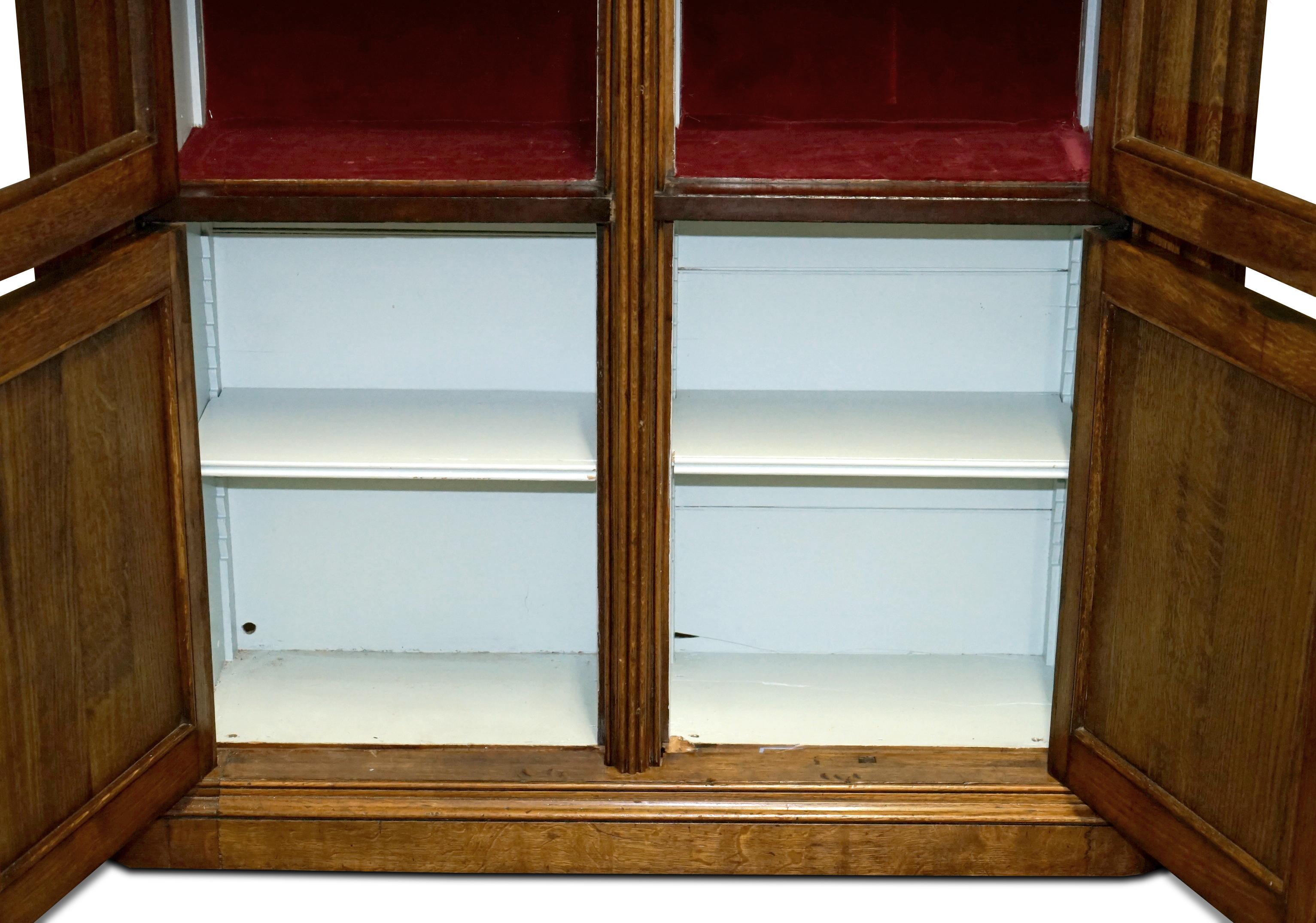 2.8 X 1.6 METER ANTIQUE SAMUEL PEPYS 1666 STYLE LIBRARY BOOKCASE PART OF SUiTE For Sale 13