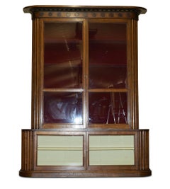 2.8 X 2.2 METER ANTIQUE SAMUEL PEPYS 1666 STYLE LIBRARY BOOKCASE PART OF SUiTE