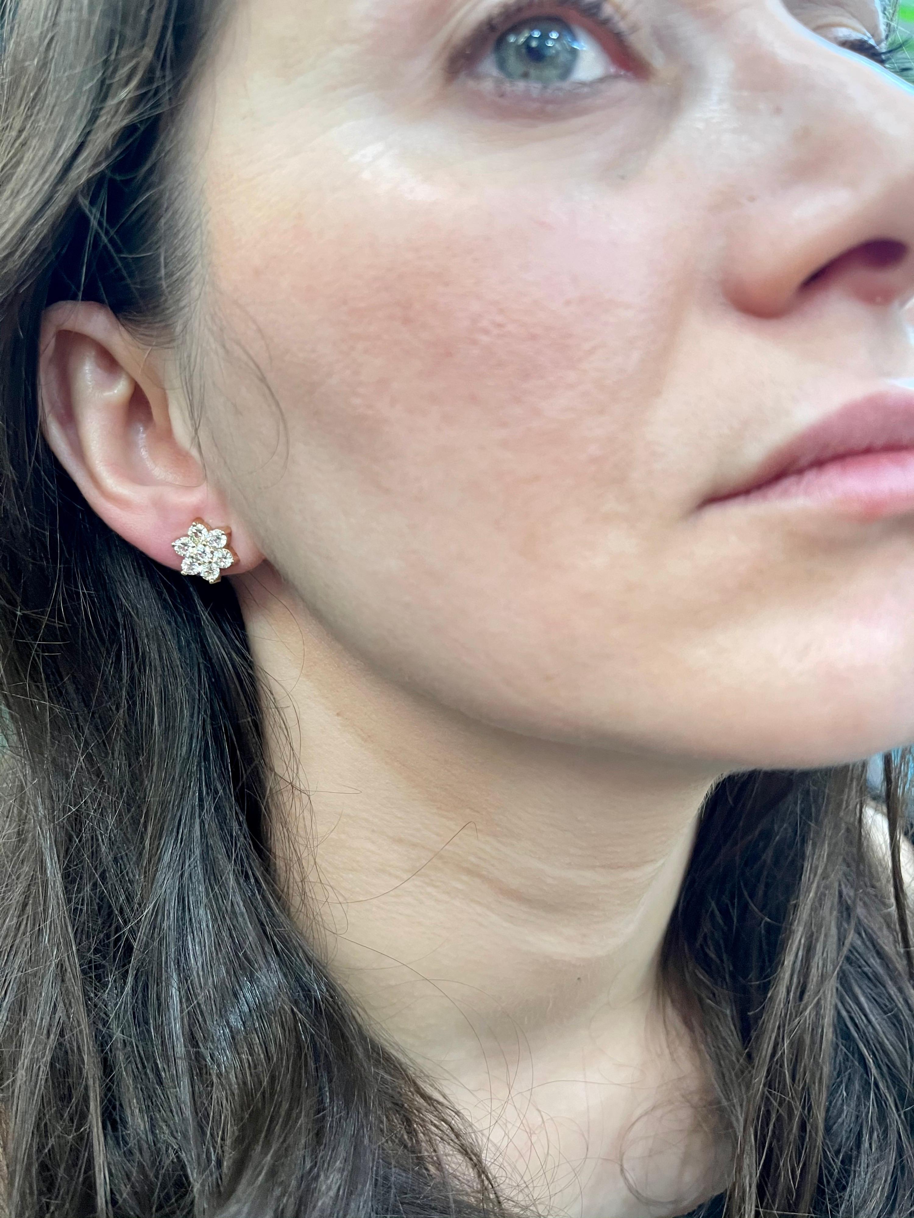 seven diamond earrings
