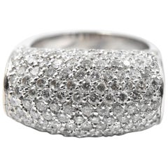 2.80 Carat Diamond 14 Karat White Gold Fashion Ring