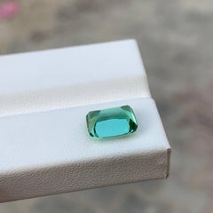 2.80 Carat Loose Mint Green Tourmaline Stone Cushion Cut Afghan Gemstone