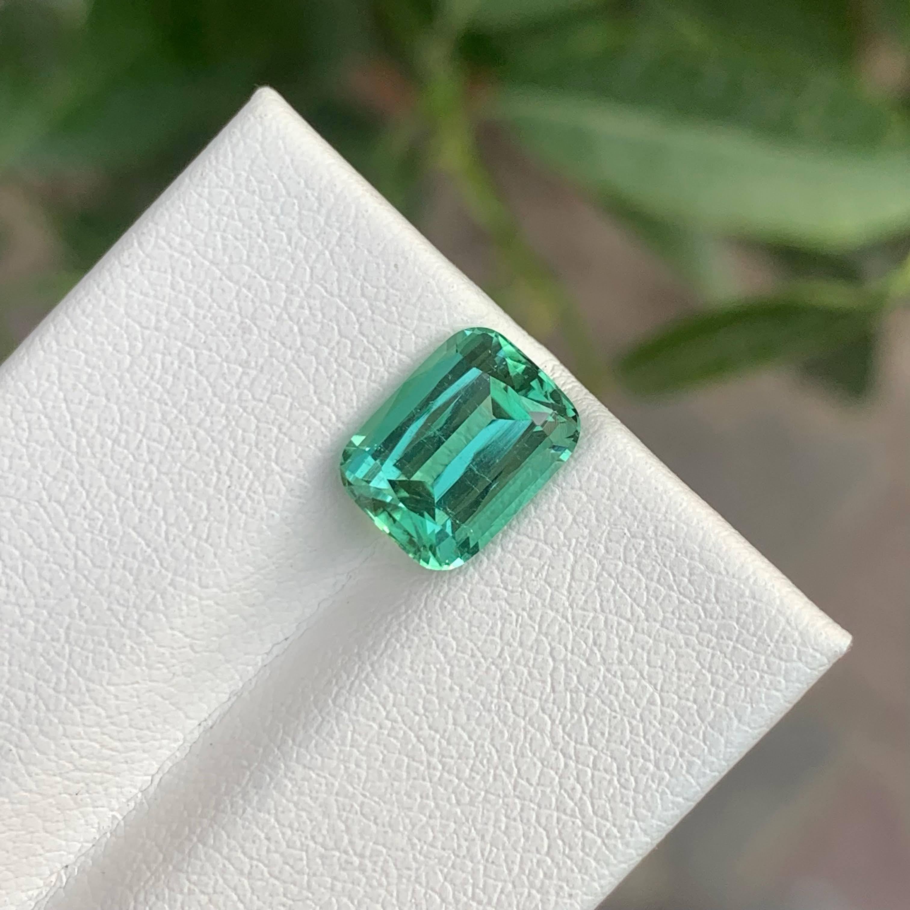 2,80 Karat Lose Mintgrüner Turmalin Stein Kissenschliff Afghanischer Edelstein im Zustand „Neu“ im Angebot in Bangkok, TH