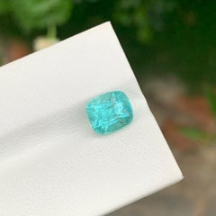 2.80 Carat Natural Rich Color Seafoam Loose Tourmaline Cushion Shape Gem