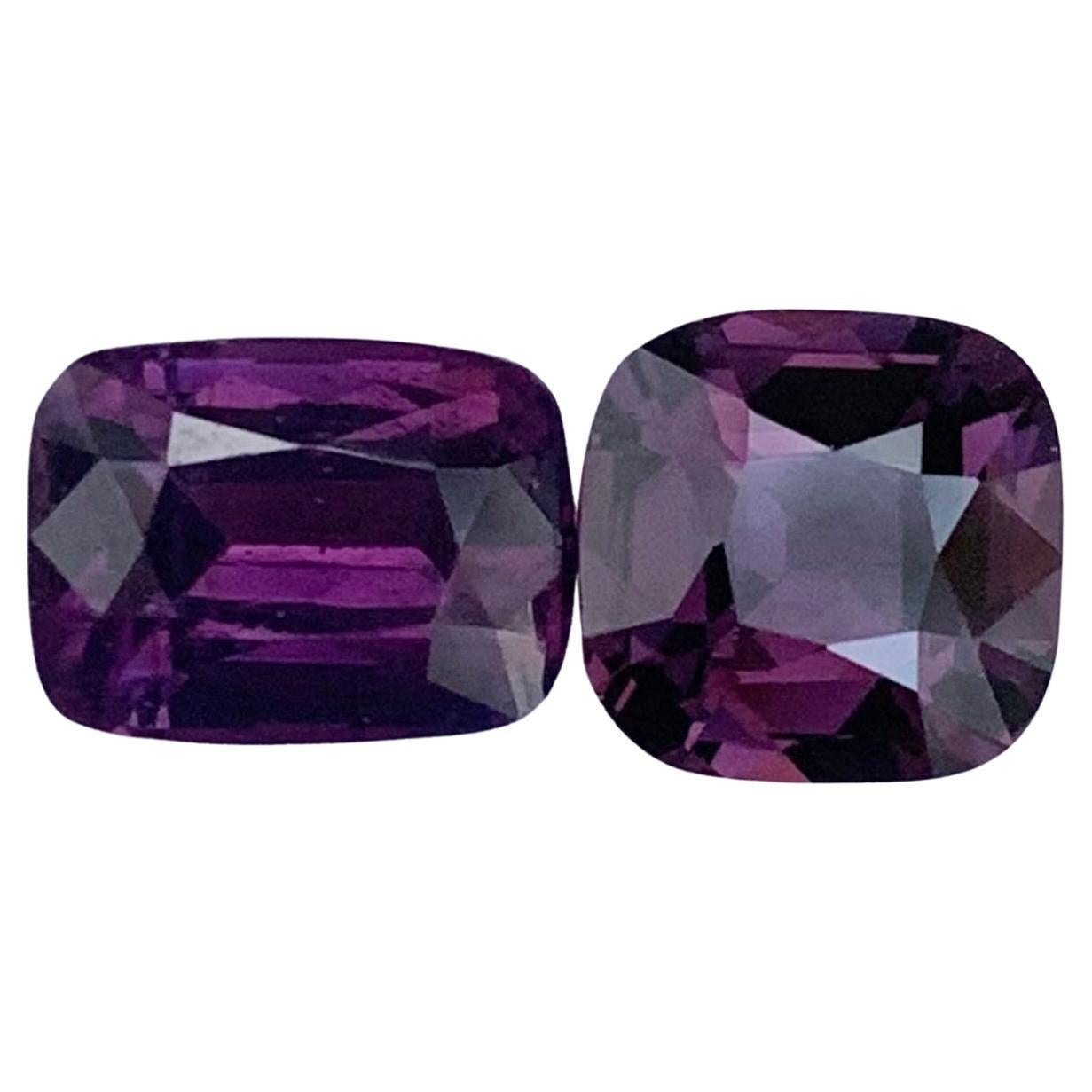 2.80 Carat Natural Loose Dual Purple Spinel For Jewellery Making For Sale