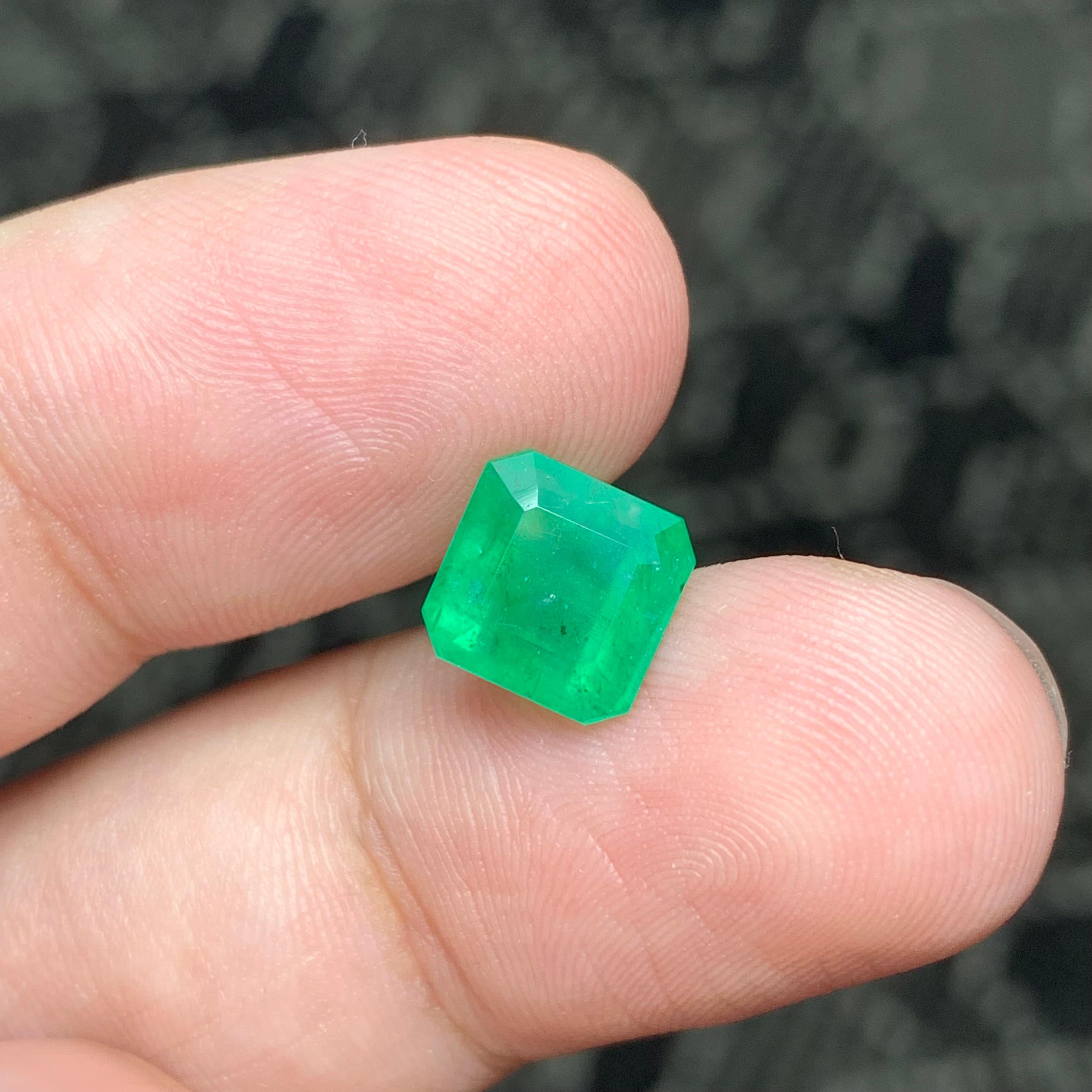 Loose Emerald
Weight: 2.80 Carats
Dimensions: 8.1 x 8 x 5.6 Mm
Origin: Swat Pakistan
Shape: Square 
Color: Green
Treatment: Non
Certificate: On Demand

The Swat Emerald, also known as the Mingora Emerald, is a rare and highly prized gemstone
