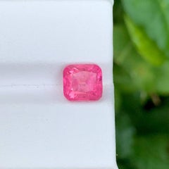 2.80 Carat Natural Loose Hot Pink Tourmaline Cushion Cut Afghan Gemstone