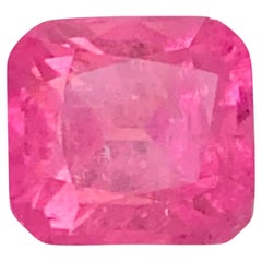 2,80 carati di tormalina rosa calda naturale sfusa con taglio a cuscino Gemma afgana