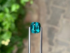 2.80 Carat Natural Loose Ink Blue Tourmaline Cushion Cut Gemstone