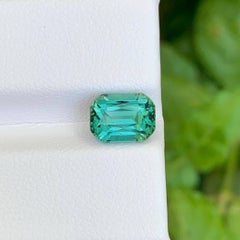 2.80 Carat Natural Loose Lagoon Tourmaline Stone Cushion Cut Afghan Gemstone