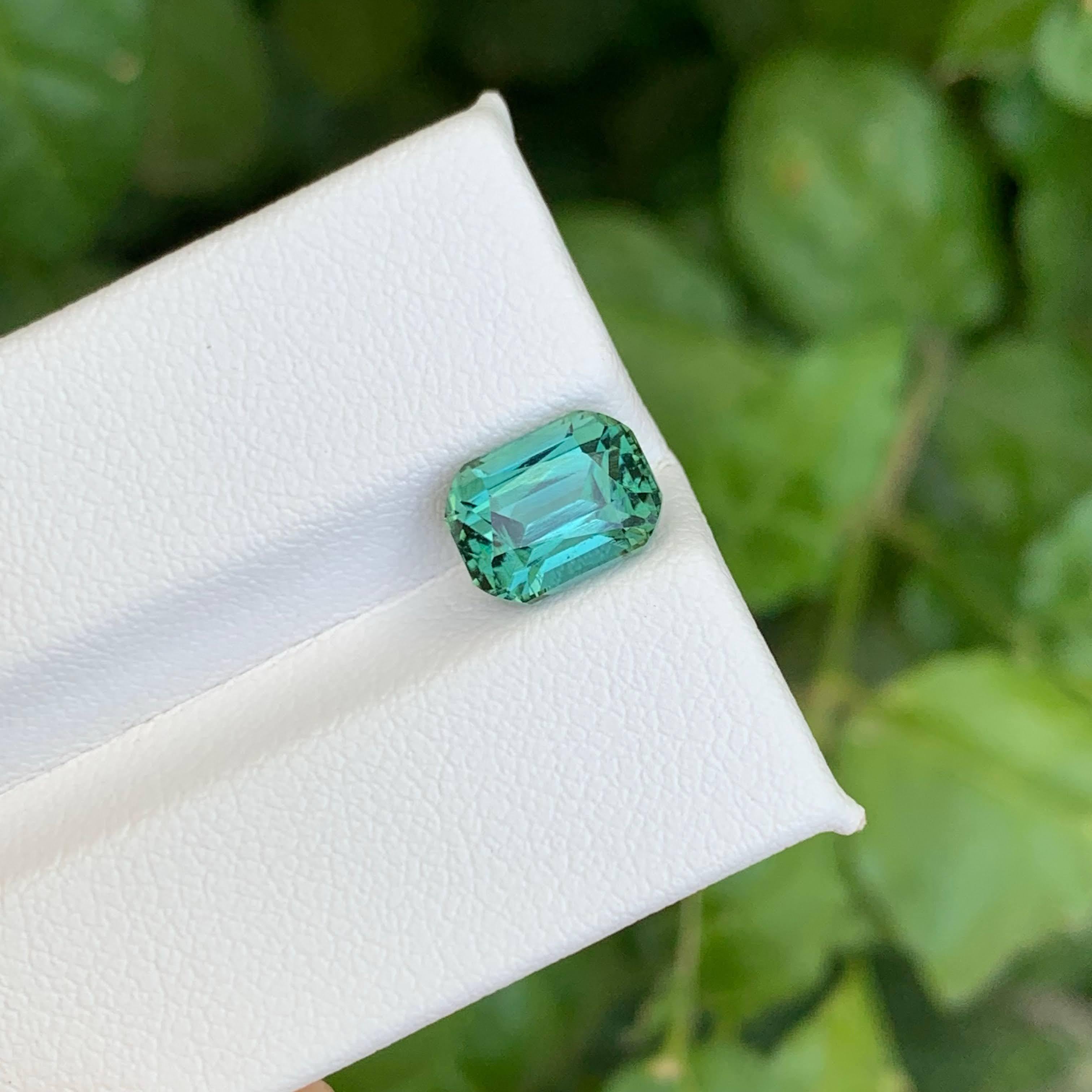 2.80 Carat Nature Loose Lagoon Tourmaline Stone Cushion Cut Afghan Gemstone (pierre précieuse afghane) en vente 1
