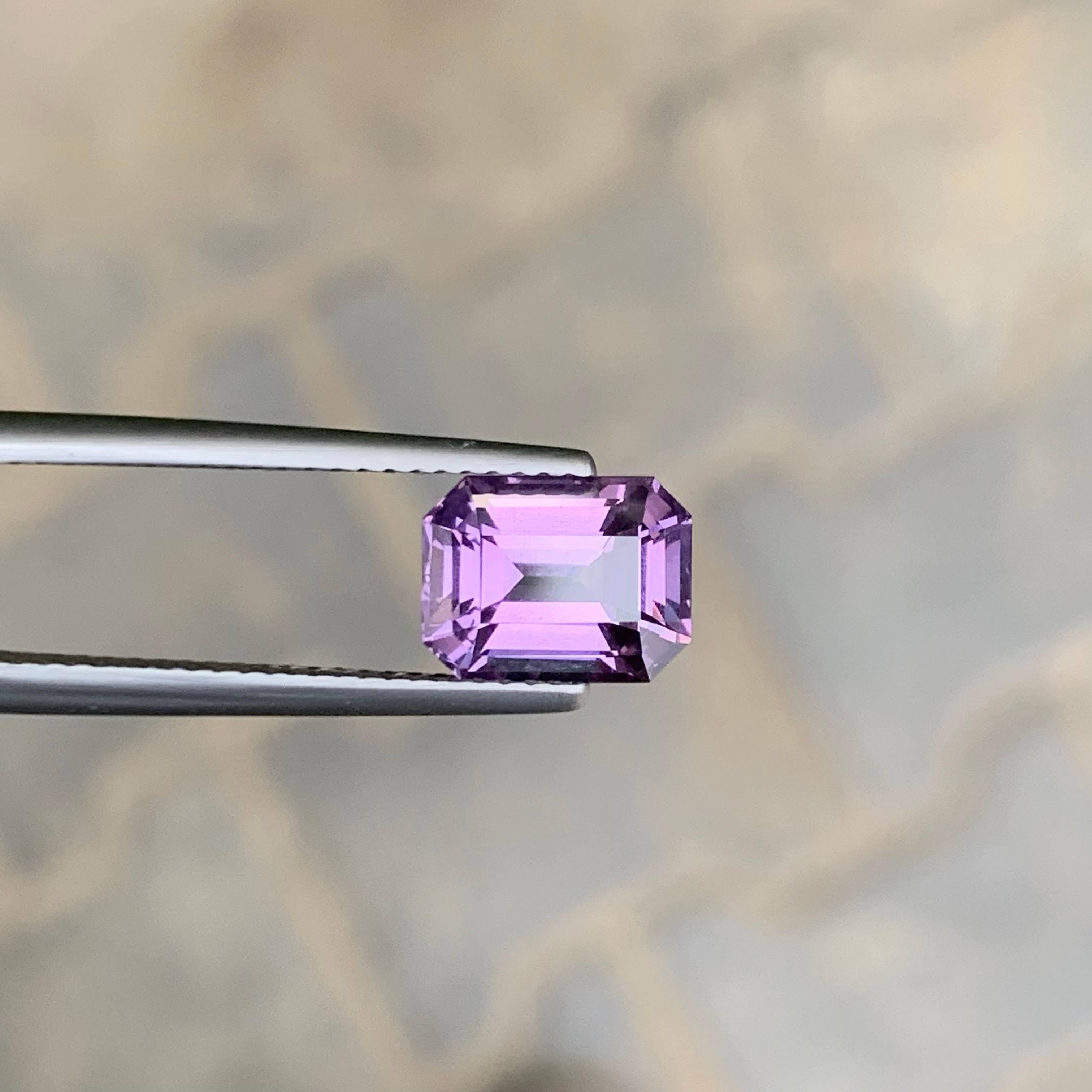 2,80 Carati di Spinello Lavanda Naturale Sciolto Pietra di Smeraldo Taglio Gemma della Tanzania in vendita 5