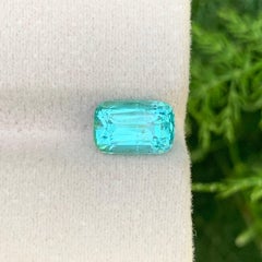 2.80 Carat Natural Loose Seafoam Tourmaline Stone Cushion Cut Afghan Gemstone (pierre précieuse afghane)