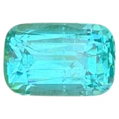 2.80 Carat Natural Loose Seafoam Tourmaline Stone Cushion Cut Afghan Gemstone (pierre précieuse afghane)