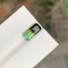 2.80 Carat Natural Loose Tri-Colour Tourmaline Emerald Shape Gemstone