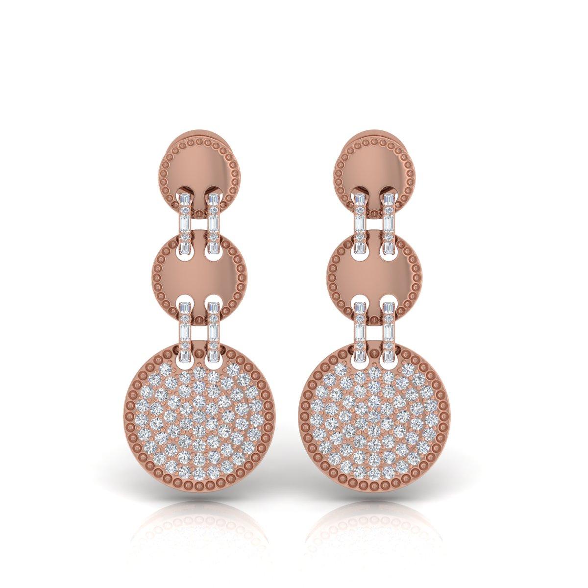 Cast from 18-karat gold, these exquisite earrings are handset with 2.80 carats of sparkling diamonds.

FOLLOW SPECTRUM JEWELS storefront to view the latest collection & exclusive pieces. Spectrum Jewels is proudly rated as a Top Seller on 1stdibs