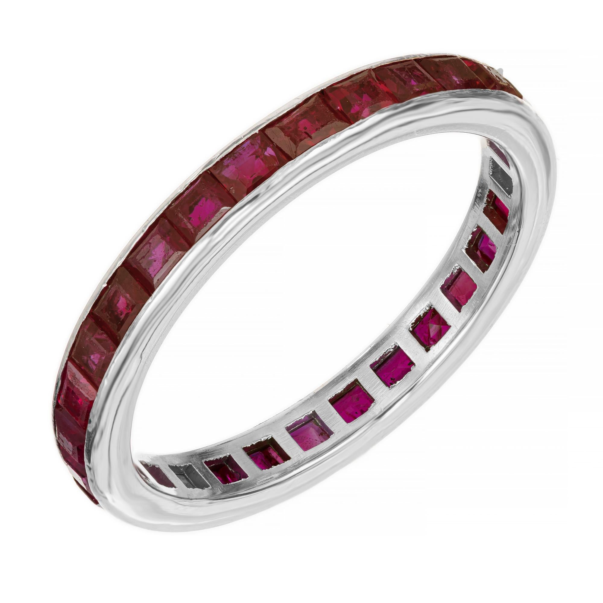 channel set ruby eternity band