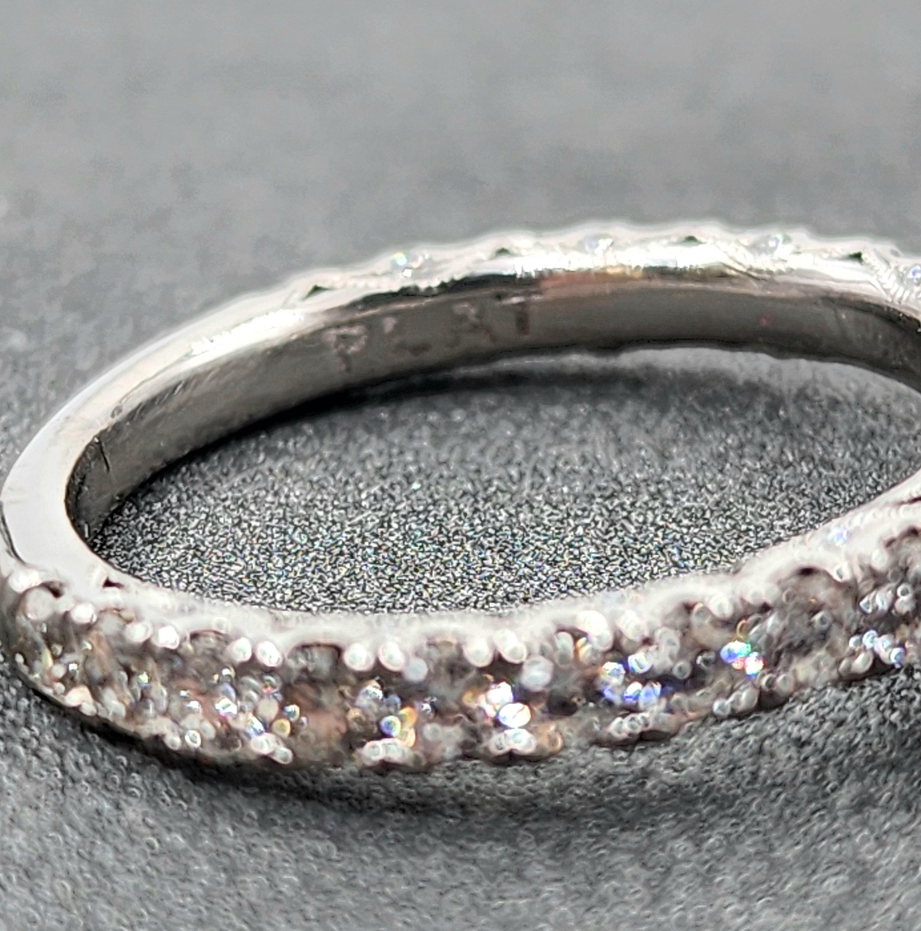 2.80 Carat Tacori Petite Crescent RoyalT Round GIA Solitaire Engagement Ring en vente 4