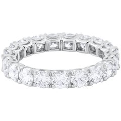 2.80 Carat Total Round Diamond Platinum Eternity Wedding Band