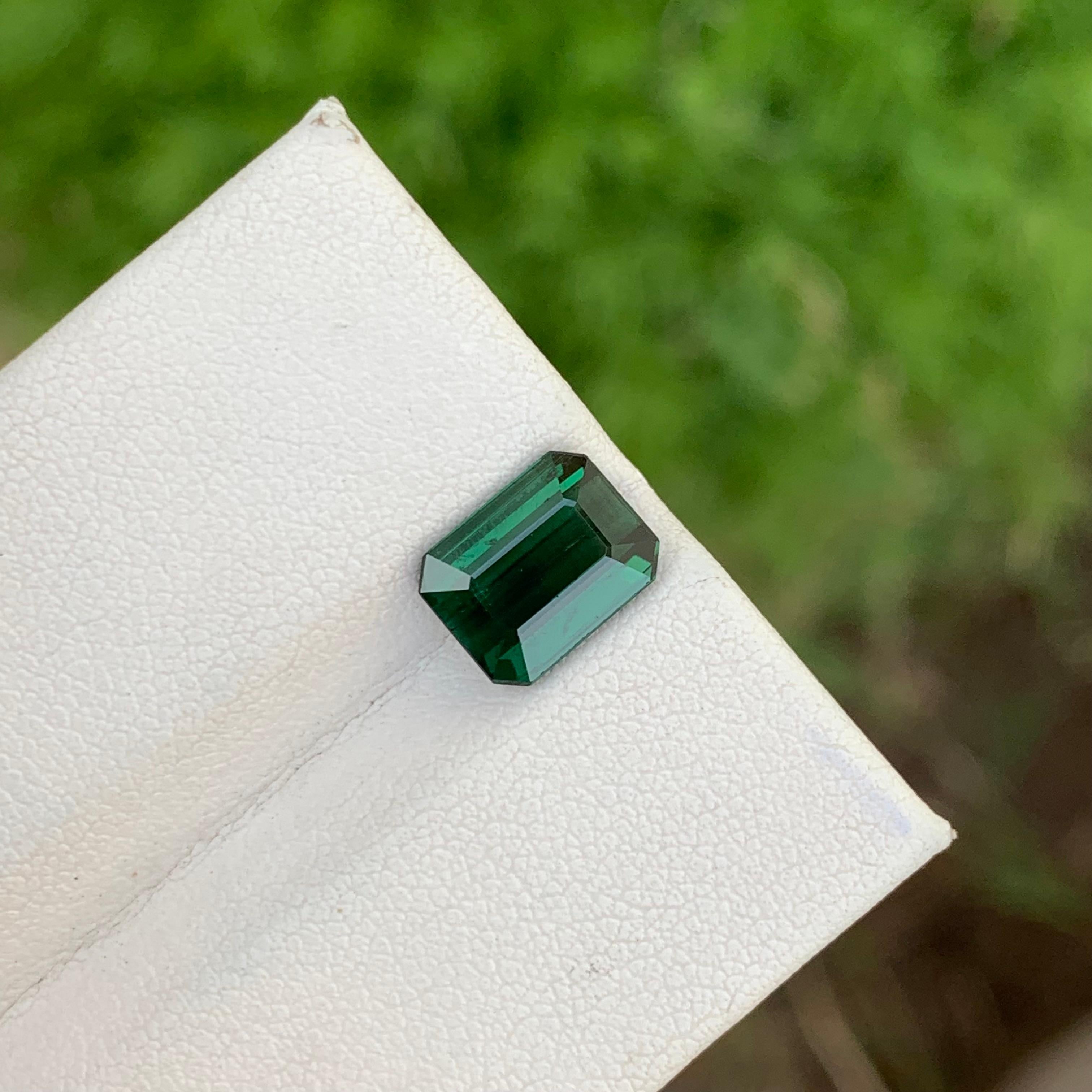 Loose Tourmaline 
Weight: 2.80 Carats 
Dimension: 9.5x7.3x4.4 Mm
Origin; Africa
Shape: Emerald 
Color: Green
Treatment: Non
Certificate: On Demand 
Tourmaline is a diverse and fascinating gemstone known for its wide range of colors and unique