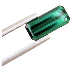 2.80 Carats Natural Loose Green Tourmaline Emerald Shape 