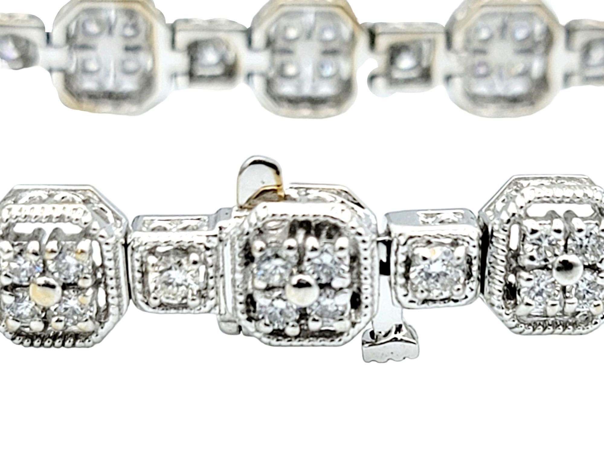 18kt yellow gold milgrain diamond bracelets